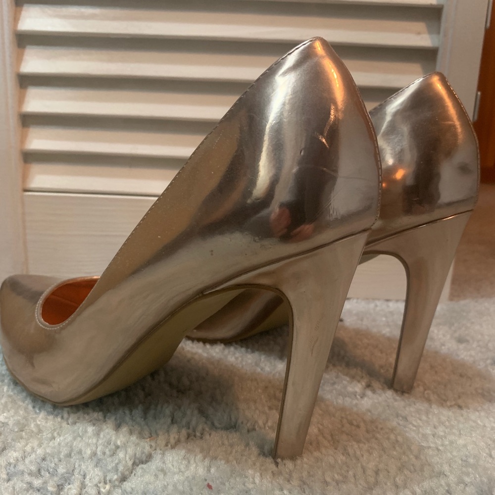 Nasty Gal Rose Gold Heels